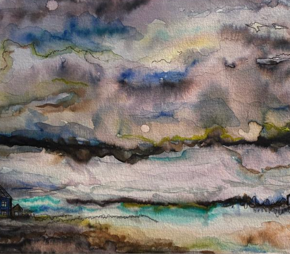 SUMMER - Watercolour - Sun, Storm, Clouds, Rain, Sea Inspired - Coastal Community Learning CIC