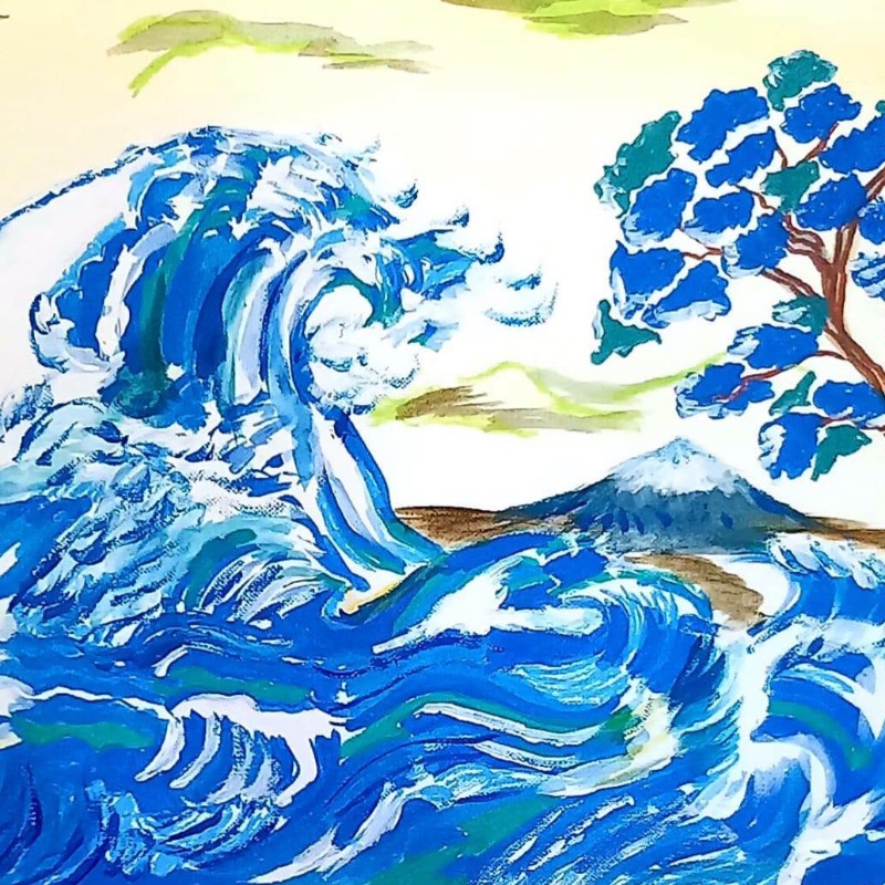 Japanese Art - Students Artwork - Coastal Community Learning CIC Gallery